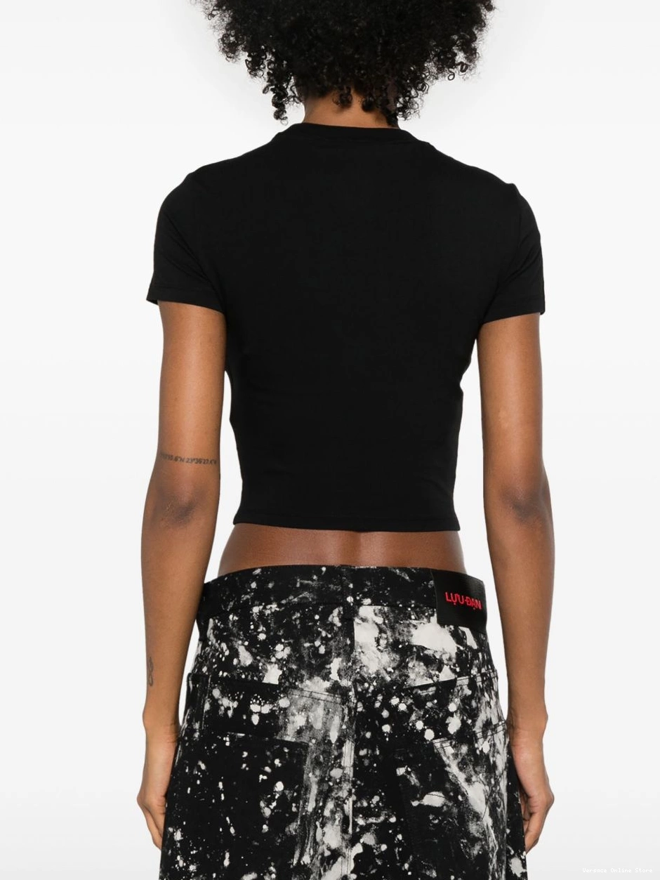 Cheap T-shirt cropped Versace Chromo Couture Women Jeans Couture 0815
